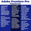 Adobe Premiere Pro Tutorial List